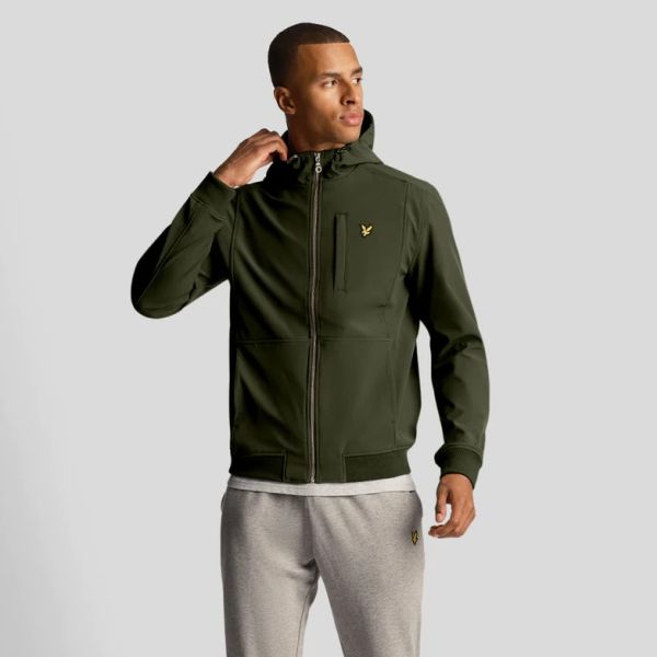Lyle & Scott Softshell Jack Donker Groen