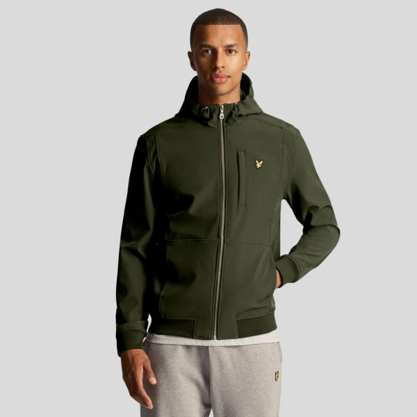 Lyle & Scott Softshell Jack Donker Groen