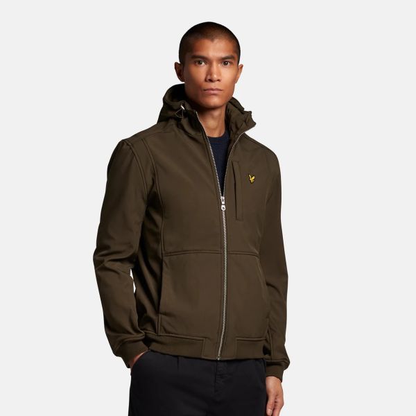 Lyle & Scott Softshell Jack Donker Groen