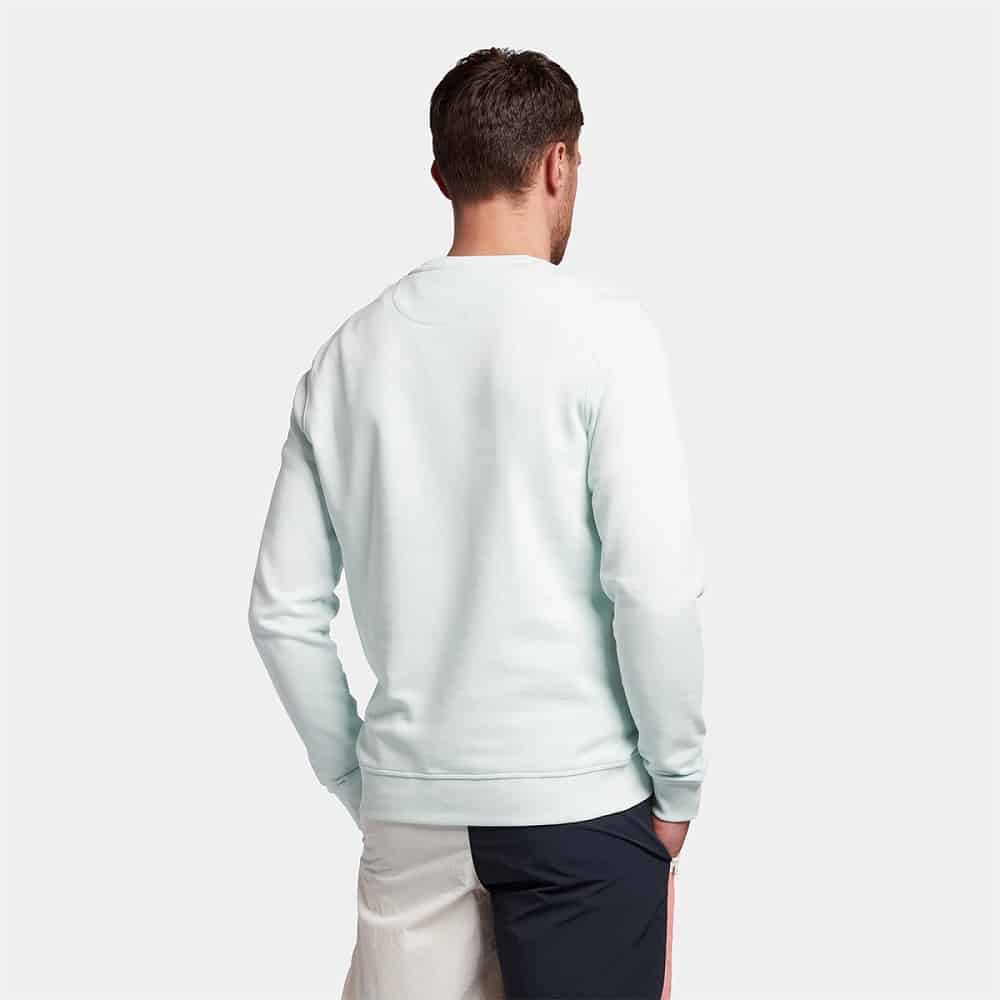 Lyle & Scott Crew Neck Sweater Ice Blauw