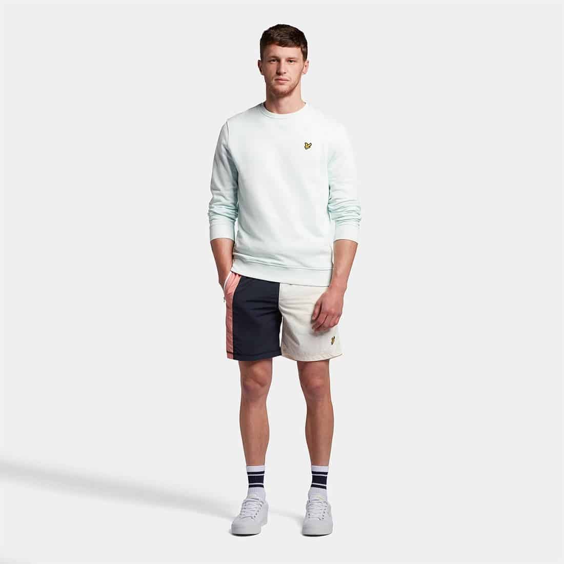 Lyle & Scott Crew Neck Sweater Ice Blauw