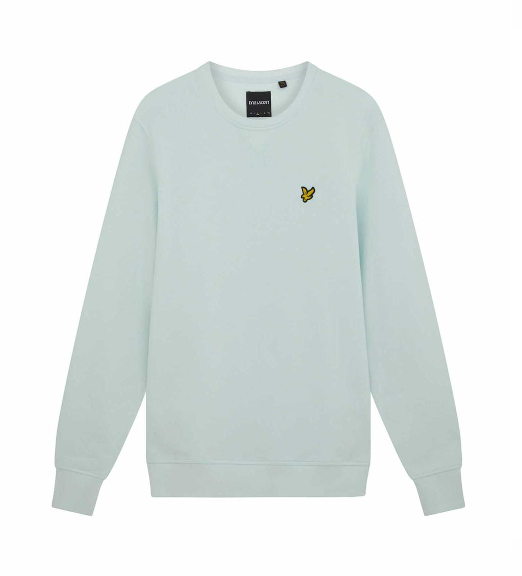 Lyle & Scott Crew Neck Sweater Ice Blauw