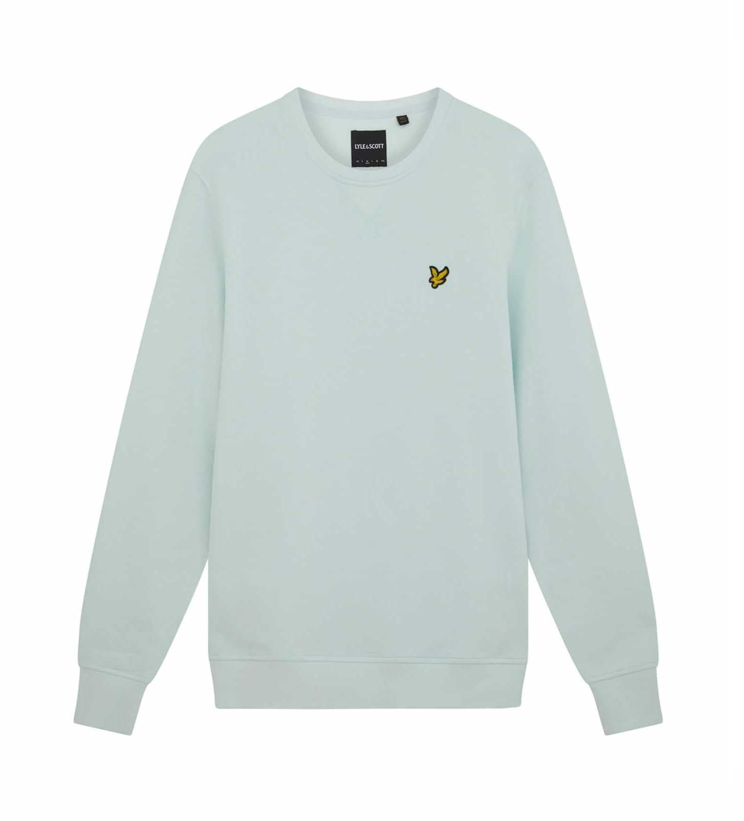 Lyle & Scott Crew Neck Sweater Ice Blauw