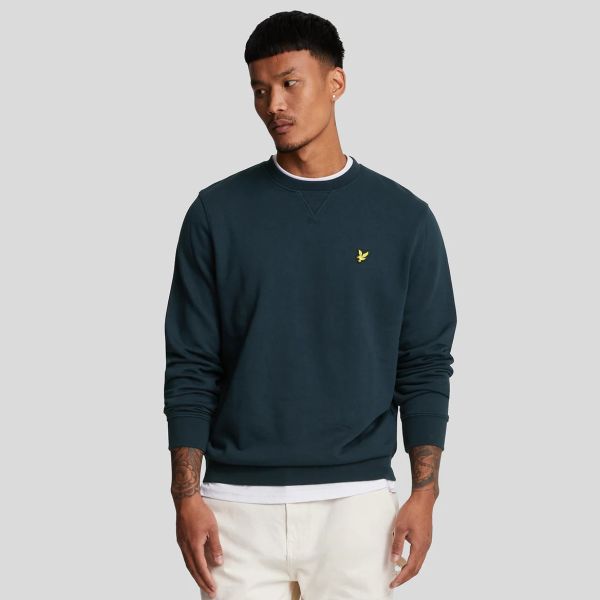 Lyle & Scott Tartan Heritage Graphic Sweater Navy