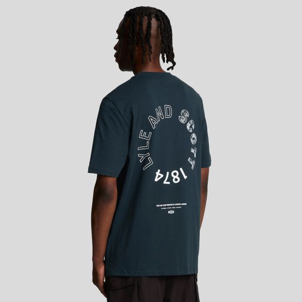 Lyle & Scott Tartan Heritage Graphic T-shirt Navy