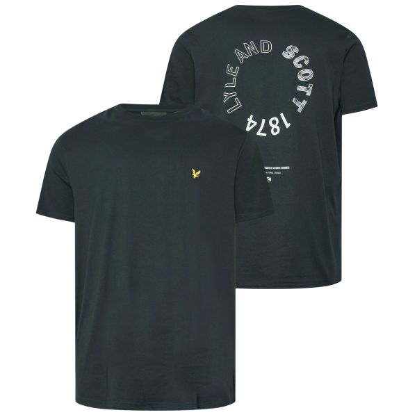 Lyle & Scott Tartan Heritage Graphic T-shirt Navy