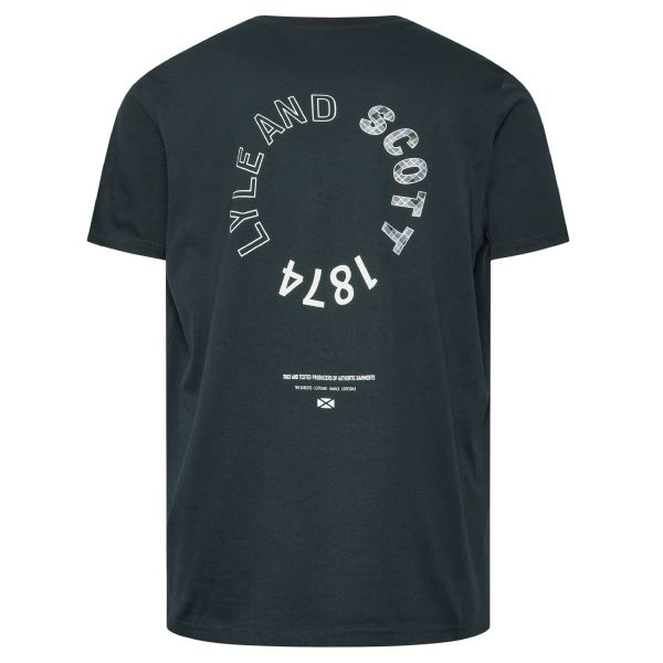 Lyle & Scott Tartan Heritage Graphic T-shirt Navy