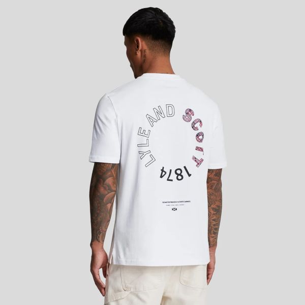 Lyle & Scott Tartan Heritage Graphic T-shirt Wit