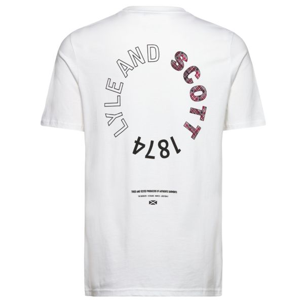 Lyle & Scott Tartan Heritage Graphic T-shirt Wit