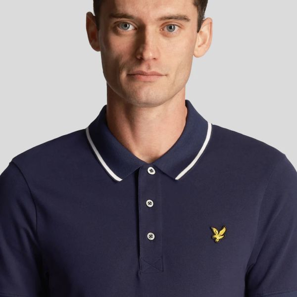 Lyle & Scott Tipped Polo Navy