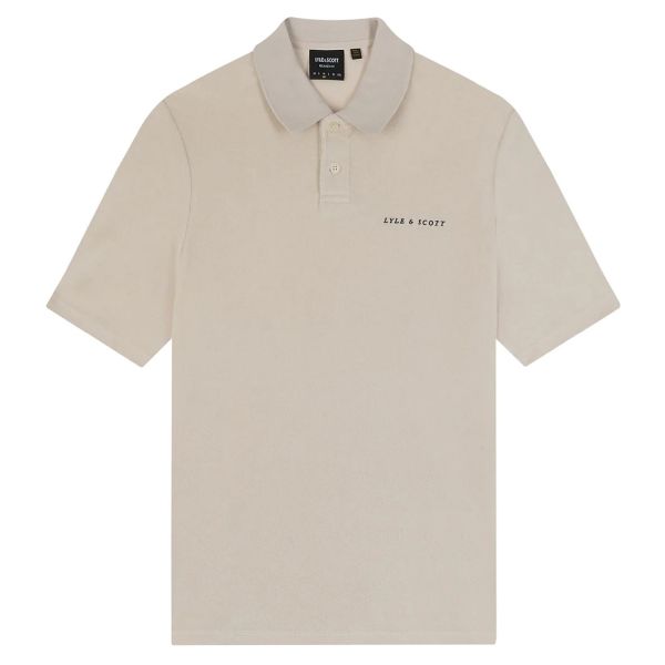 Lyle & Scott Towelling Polo Beige