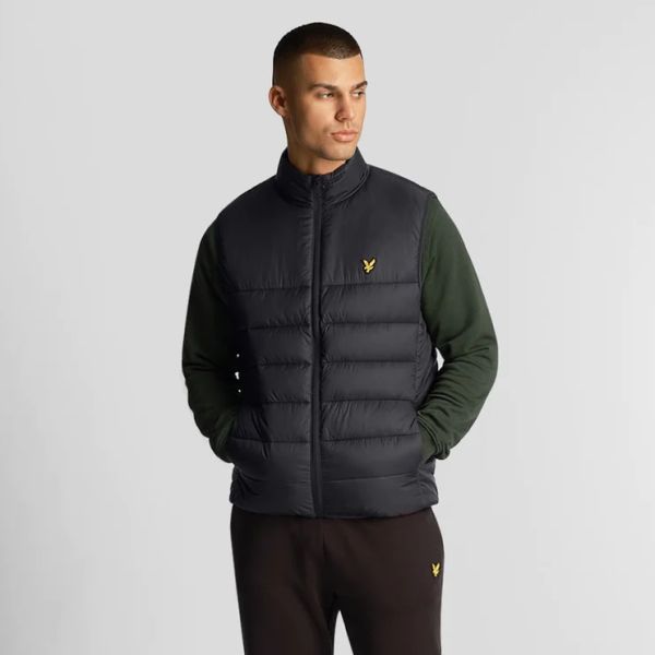 Lyle & Scott Wadded Bodywarmer Zwart