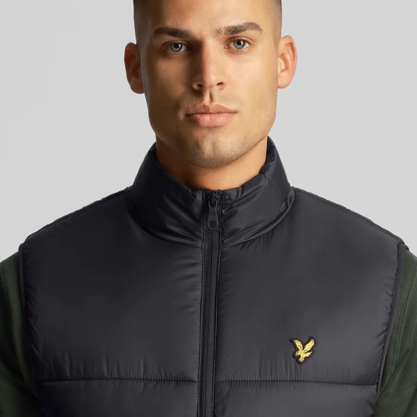 Lyle & Scott Wadded Bodywarmer Zwart