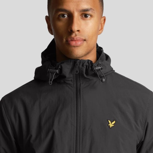 Lyle & Scott Zip Through Hooded Jack Antraciet