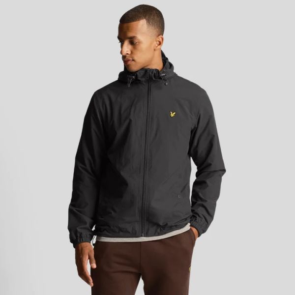 Lyle & Scott Zip Through Hooded Jack Antraciet