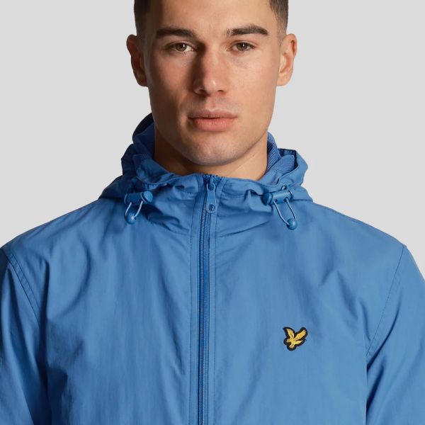 Lyle & Scott Zip Through Hooded Jack Blauw