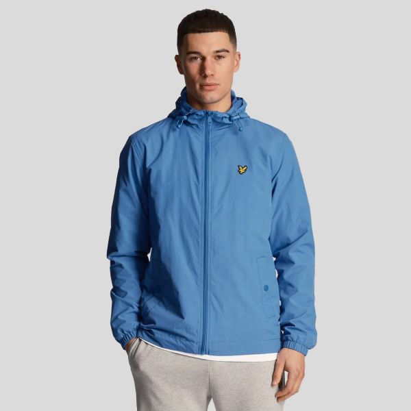 Lyle & Scott Zip Through Hooded Jack Blauw