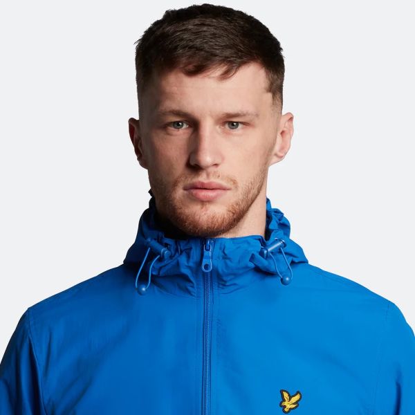 Lyle & Scott Zip Through Hooded Jack Blauw
