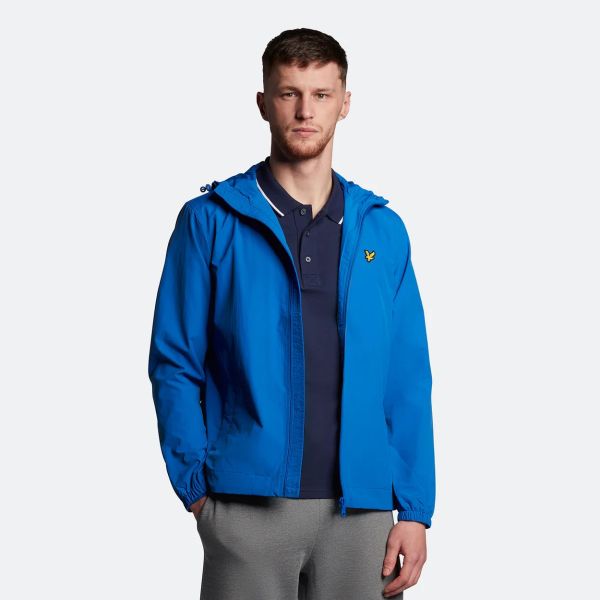 Lyle & Scott Zip Through Hooded Jack Blauw