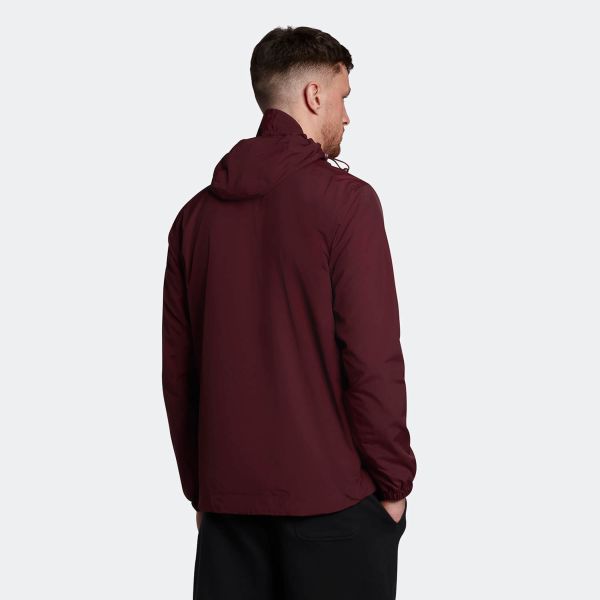 Lyle & Scott Zip Through Hooded Jack Bordeaux