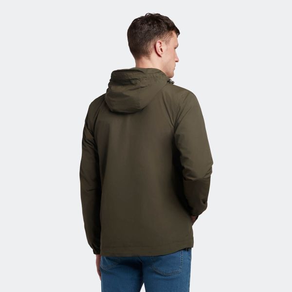 Lyle & Scott Zip Through Hooded Jack Donker Groen