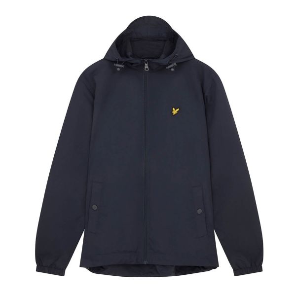 Lyle & Scott Zip Through Hooded Jack Navy