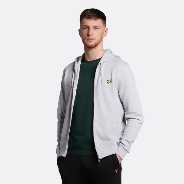 Lyle & Scott Zip Through Vest Licht Grijs
