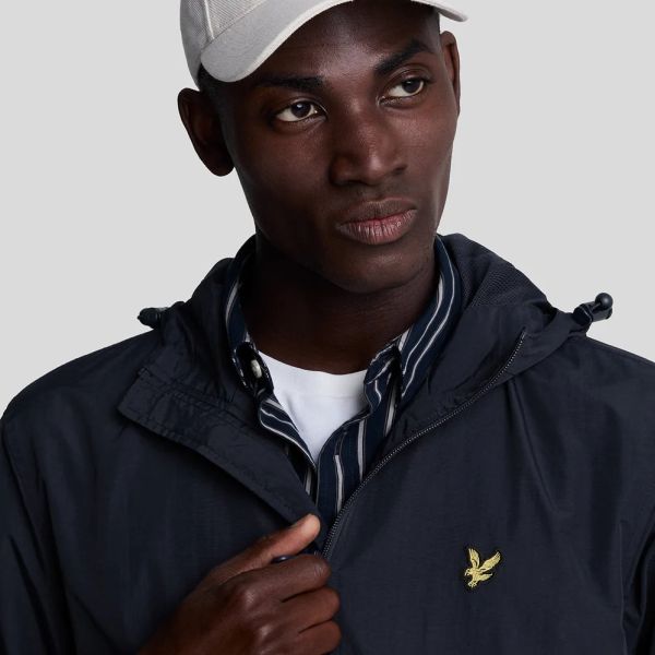 Lyle & Scott Zip Through Hooded Jack Navy