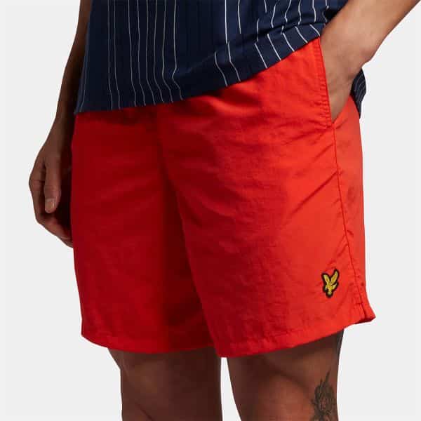 Lyle & Scott Zwembroek Rood