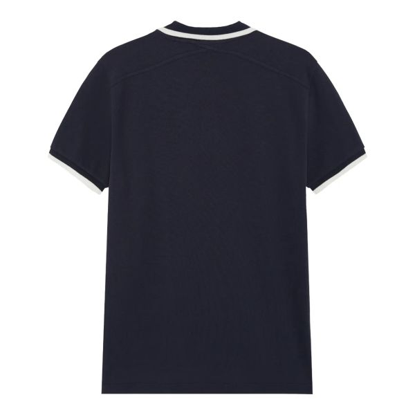 Ma.strum Block Tipped Polo Navy