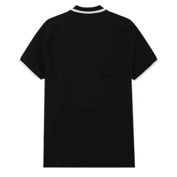 Ma.strum Block Tipped Polo Zwart
