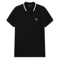 Ma.strum Block Tipped Polo Zwart