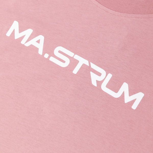 Mastrum Chest Print T-shirt Roze