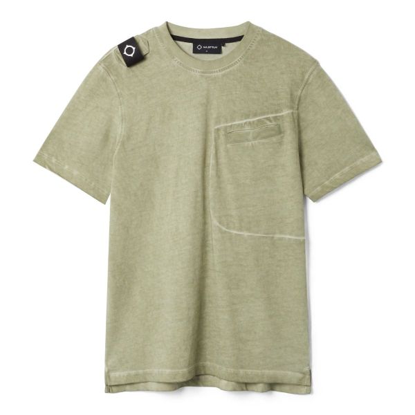 Ma.strum Oil Wash T-shirt Licht Groen