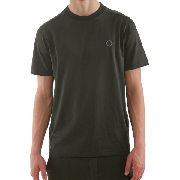 Ma.strum Oversized Back Logo T-shirt Donker Groen
