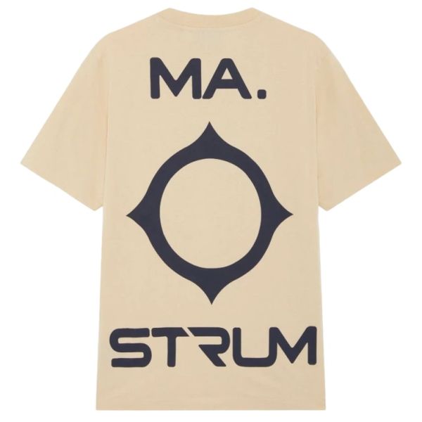 Ma.strum Oversized Back Logo T-shirt Off White