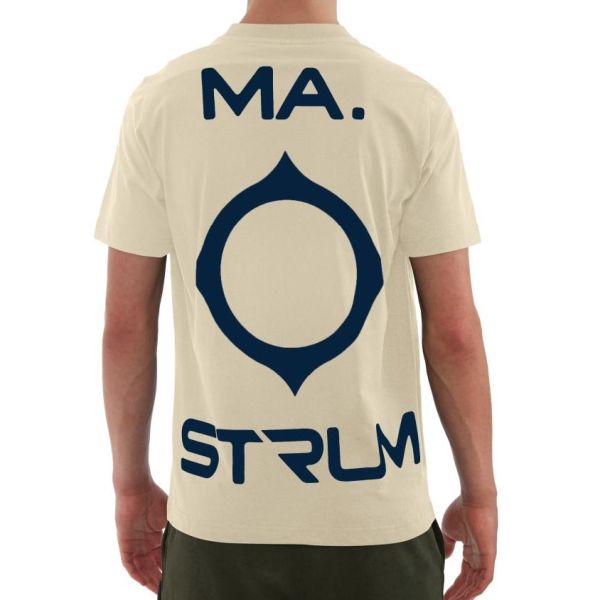 Ma.strum Oversized Back Logo T-shirt Off White
