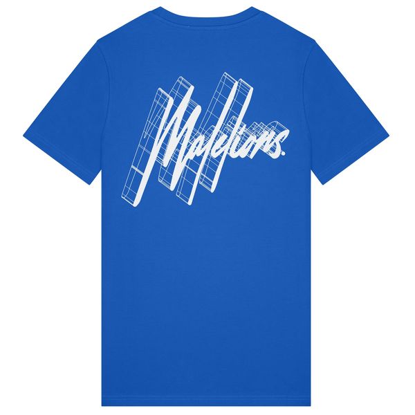 malelions 3d graphic t-shirt blauw