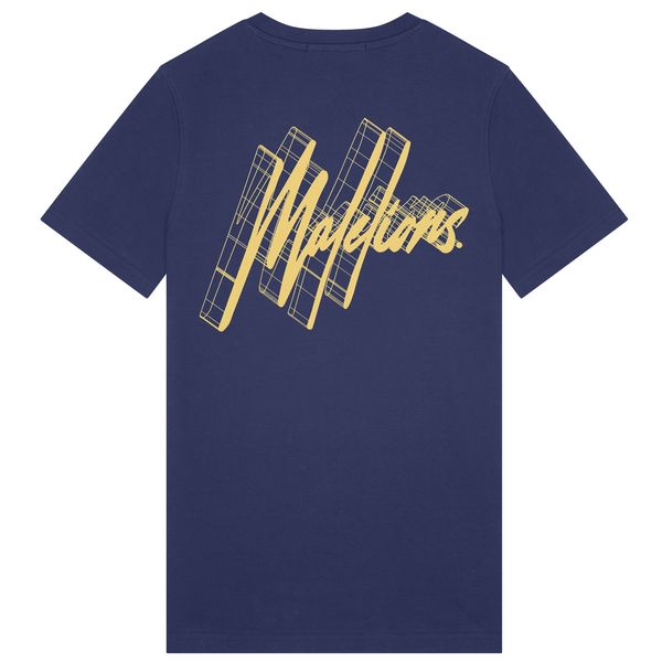 malelions 3d graphic t-shirt navy