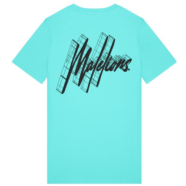 malelions 3d graphic t-shirt turqoise