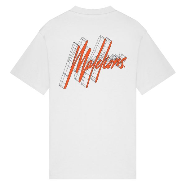 Malelions 3D Graphic T-shirt Wit
