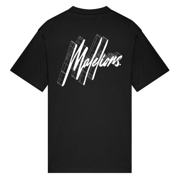 Malelions 3D Graphic T-shirt Zwart