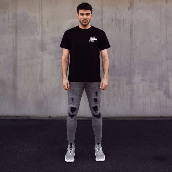 Malelions 3D Graphic T-shirt Zwart