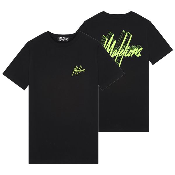malelions 3d graphic t-shirt zwart
