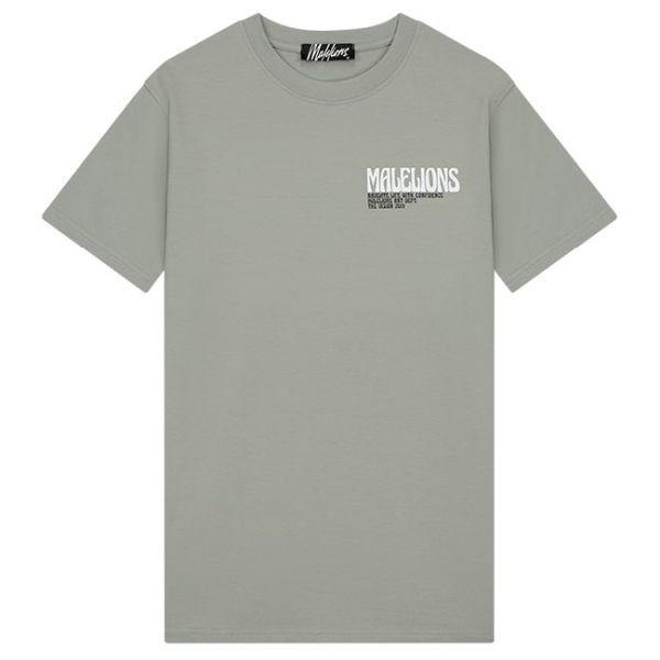 Malelions Boxer 2.0 T-shirt Grijs