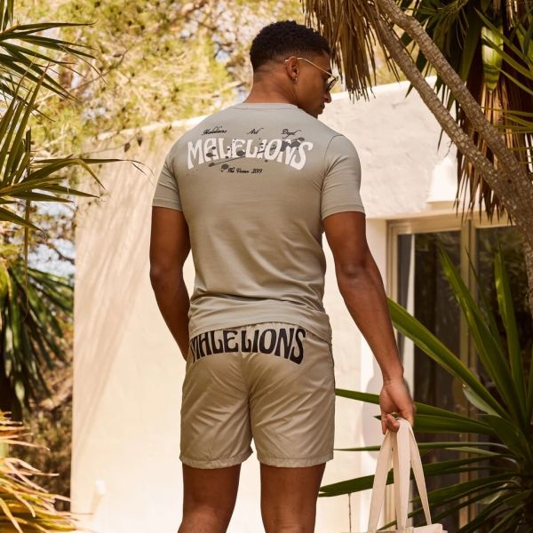 Malelions Boxer 2.0 T-shirt Grijs