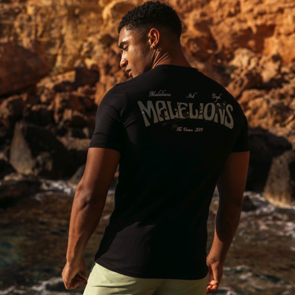 Malelions Boxer 2.0 T-shirt Zwart