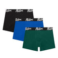 Malelions Boxer 3-Pack Zwart/Blauw/Groen