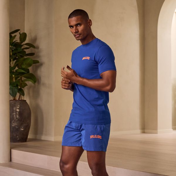 Malelions Boxer T-shirt Blauw