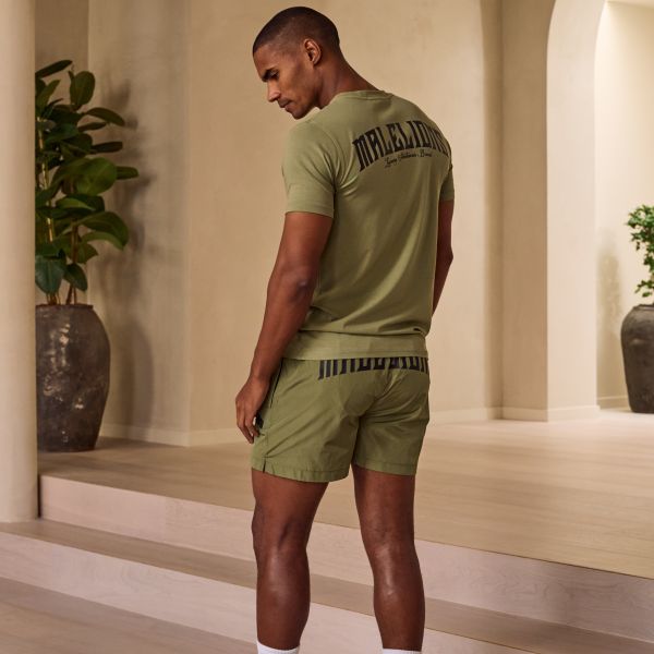 Malelions Boxer T-shirt Donker Groen